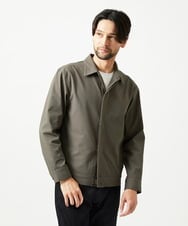MNBAI70270 MICHEL KLEIN HOMME(ミッシェルクラン オム) 2WAYストレッチシャツブルゾン カーキ