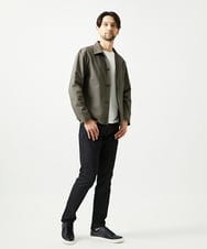 MNBAI70270 MICHEL KLEIN HOMME(ミッシェルクラン オム) 2WAYストレッチシャツブルゾン カーキ