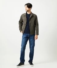 MNBAI70270 MICHEL KLEIN HOMME(ミッシェルクラン オム) 2WAYストレッチシャツブルゾン カーキ
