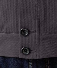 MNBAI70270 MICHEL KLEIN HOMME(ミッシェルクラン オム) 2WAYストレッチシャツブルゾン ブラウン