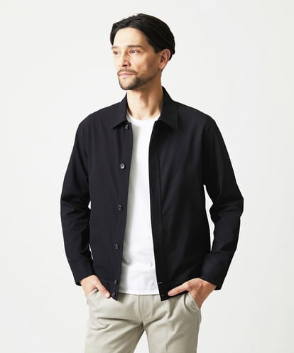 MNBAI70270 MICHEL KLEIN HOMME 2WAYストレッチシャツブルゾン