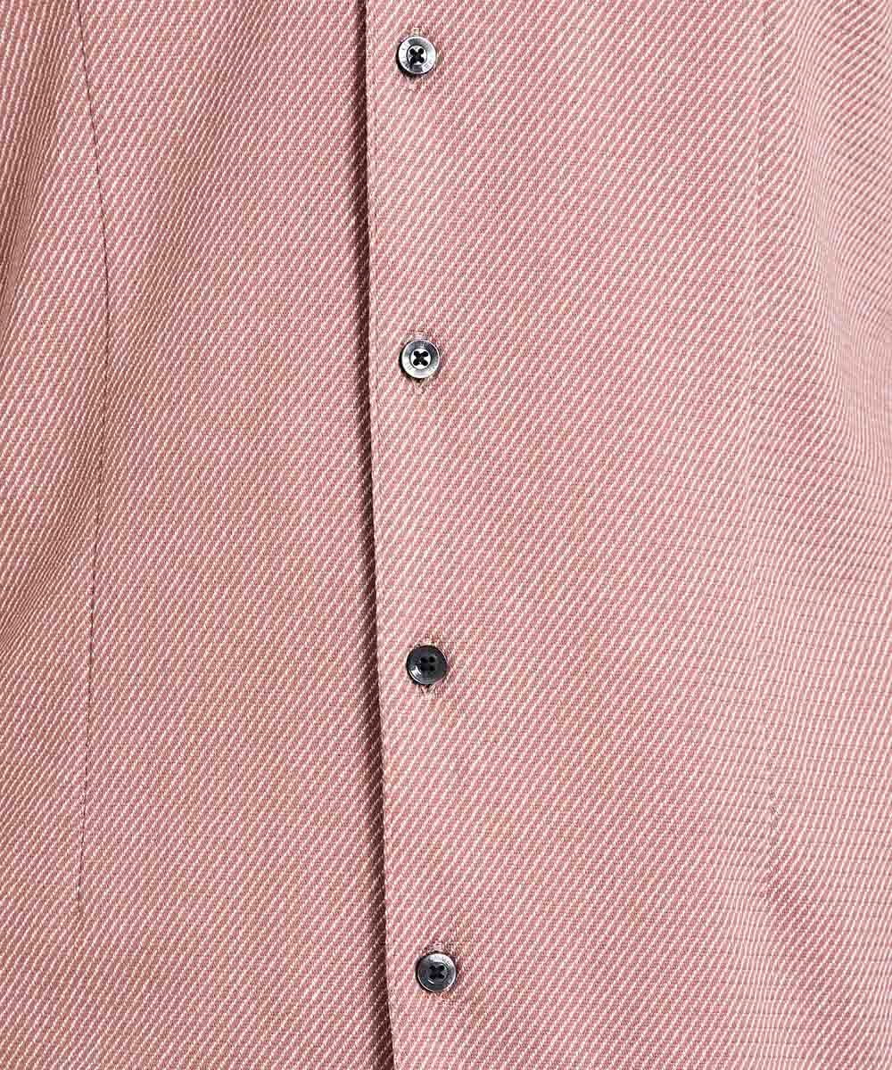 MNBAV10190 MICHEL KLEIN HOMME(ミッシェルクラン オム) 【2023年秋モデル】《日本製》ストレッチラッセルシャツ オレンジ(17)