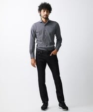 MNBAV10190 MICHEL KLEIN HOMME(ミッシェルクラン オム) 【2023年秋モデル】《日本製》ストレッチラッセルシャツ ネイビー(57)