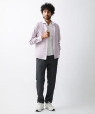 MNBAV10190 MICHEL KLEIN HOMME(ミッシェルクラン オム) 【2023年秋モデル】《日本製》ストレッチラッセルシャツ ラベンダー(60)
