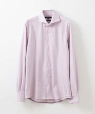 MNBAV10190 MICHEL KLEIN HOMME(ミッシェルクラン オム) 【2023年秋モデル】《日本製》ストレッチラッセルシャツ ラベンダー(60)