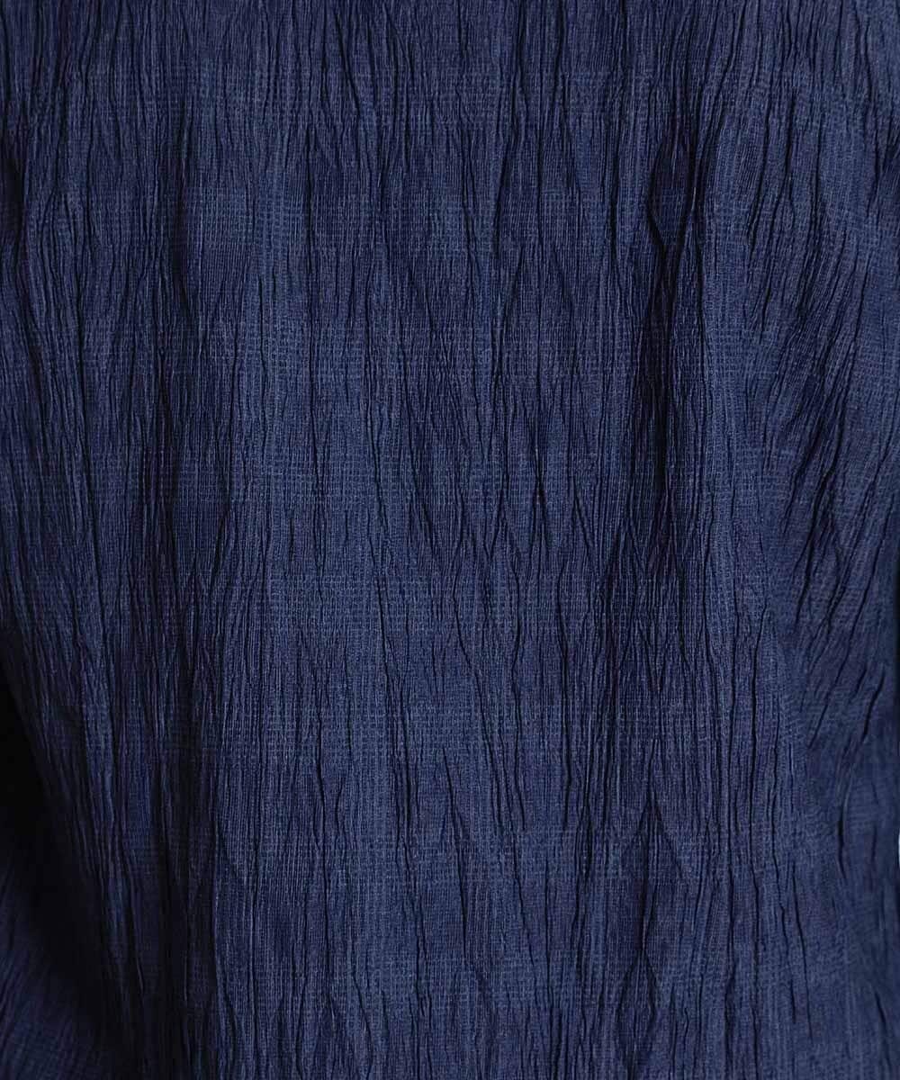 MNBAV26250 MICHEL KLEIN HOMME(ミッシェルクラン オム) イタリアンカラーチェックシャツ ネイビー(58)