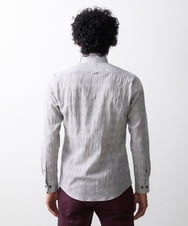 MNBAV26250 MICHEL KLEIN HOMME(ミッシェルクラン オム) イタリアンカラーチェックシャツ ライトグレー(91)