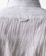 MNBAV26250 MICHEL KLEIN HOMME(ミッシェルクラン オム) イタリアンカラーチェックシャツ ライトグレー(91)