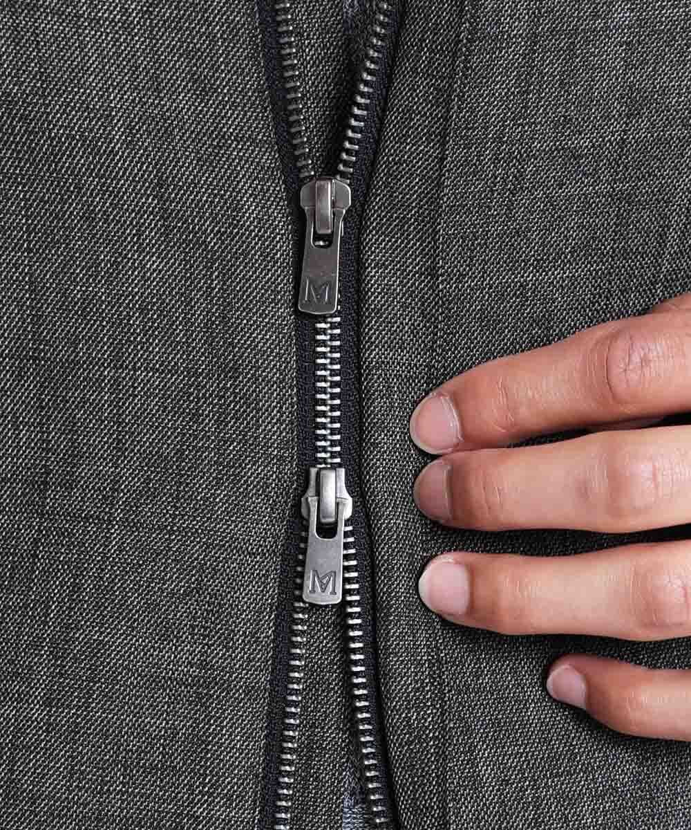 MNBAV37270 MICHEL KLEIN HOMME(ミッシェルクラン オム) ツイードシャツブルゾン ブラウン(87)