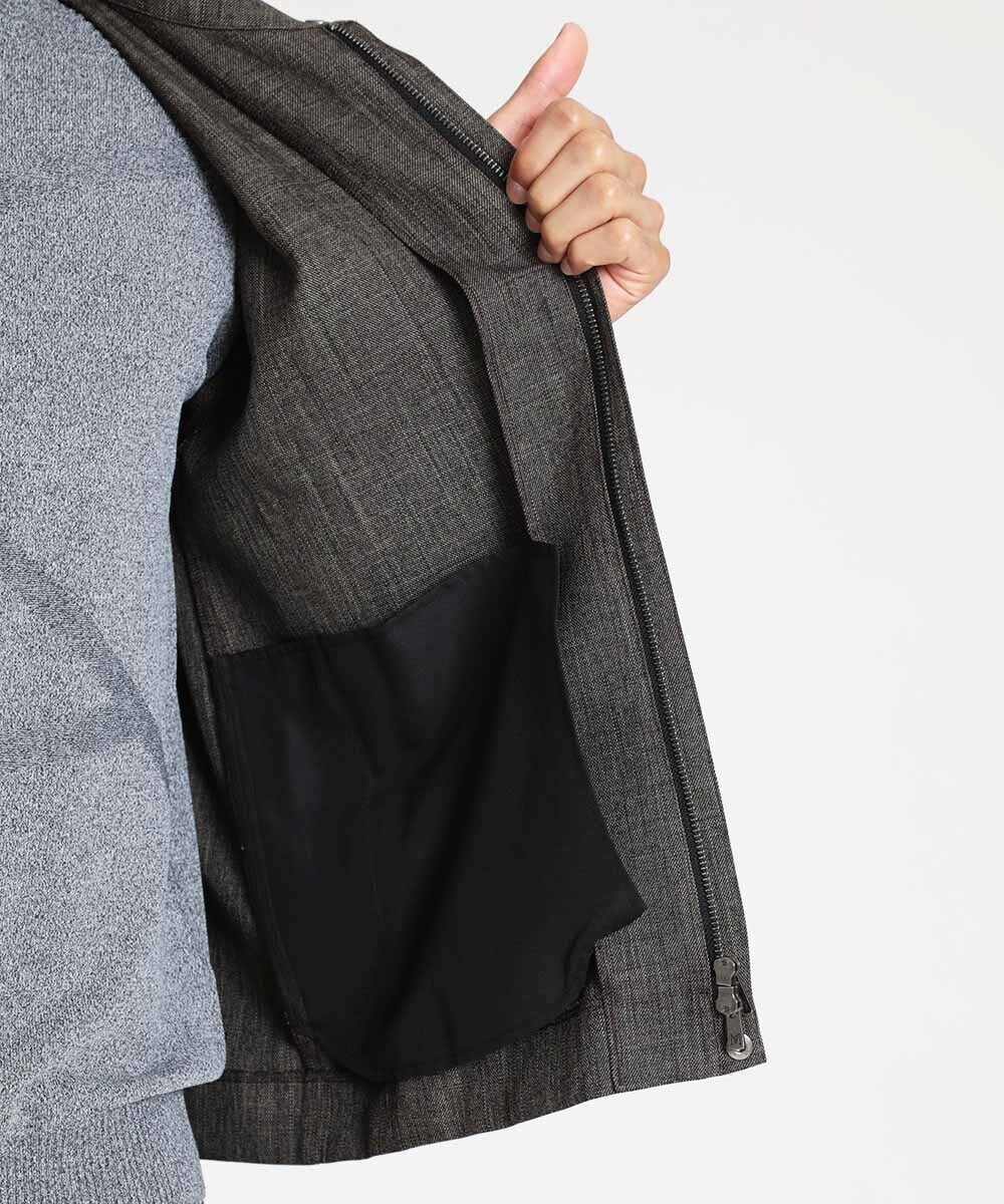 MNBAV37270 MICHEL KLEIN HOMME(ミッシェルクラン オム) ツイードシャツブルゾン ブラウン(87)