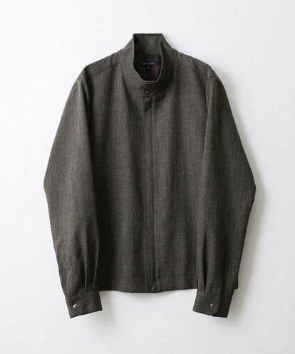 MNBAV37270 MICHEL KLEIN HOMME ツイード調シャツブルゾン