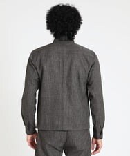 MNBAV37270 MICHEL KLEIN HOMME(ミッシェルクラン オム) ツイードシャツブルゾン ブラウン(87)