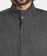 MNBAV37270 MICHEL KLEIN HOMME(ミッシェルクラン オム) ツイードシャツブルゾン ブラウン(87)