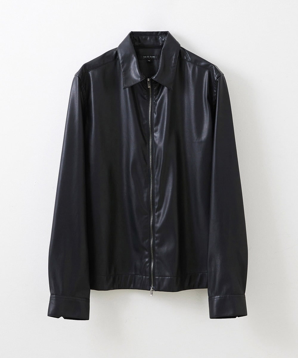 フェイクレザーシャツジャケット(ブラウス・シャツ) | MICHEL KLEIN