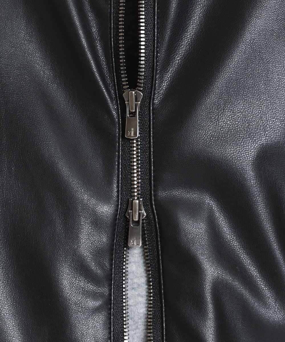 フェイクレザーシャツジャケット(ブラウス・シャツ) | MICHEL KLEIN