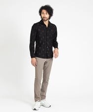 MNBAV80290 MICHEL KLEIN HOMME(ミッシェルクラン オム) 《日本製》ドット柄ジャガードシャツ ブラック(94)