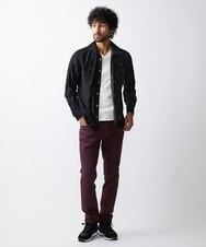 MNBAV80290 MICHEL KLEIN HOMME(ミッシェルクラン オム) 《日本製》ドット柄ジャガードシャツ ブラック(94)
