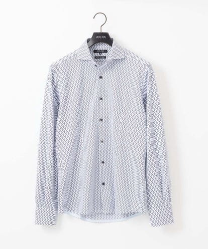 MNBDA50210 MICHEL KLEIN HOMME 《日本製》ストレッチラッセル長袖シャツ