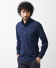MNBDC54200 MICHEL KLEIN HOMME(ミッシェルクラン オム) 《日本製》イージーケアーボタンダウン長袖シャツ ネイビー