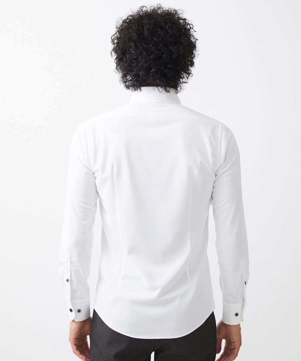MNBDC54200 MICHEL KLEIN HOMME(ミッシェルクラン オム) 《日本製》イージーケアーボタンダウン長袖シャツ ホワイト