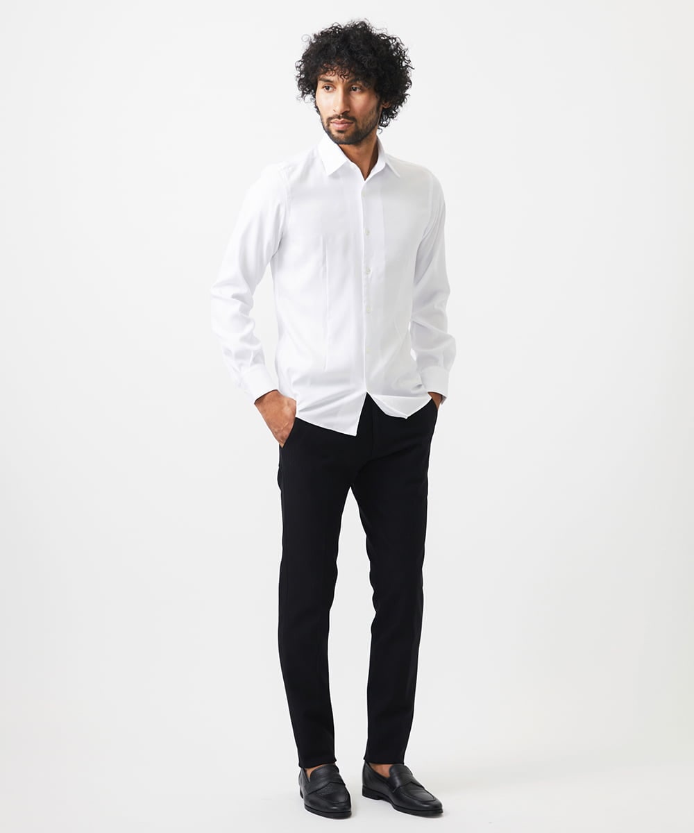 MNBDC59200 MICHEL KLEIN HOMME(ミッシェルクラン オム) 《日本製》イージーケアビジネスシャツ ホワイト