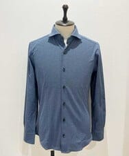 MNBDF50200 MICHEL KLEIN HOMME(ミッシェルクラン オム) 《日本製》ベーシックジャージシャツ ネイビー