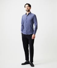 MNBDF50200 MICHEL KLEIN HOMME(ミッシェルクラン オム) 《日本製》ベーシックジャージ長袖シャツ ネイビー