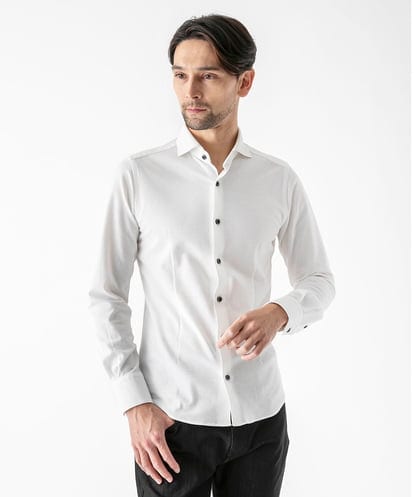 MNBDF50200 MICHEL KLEIN HOMME 《日本製》ベーシックジャージシャツ