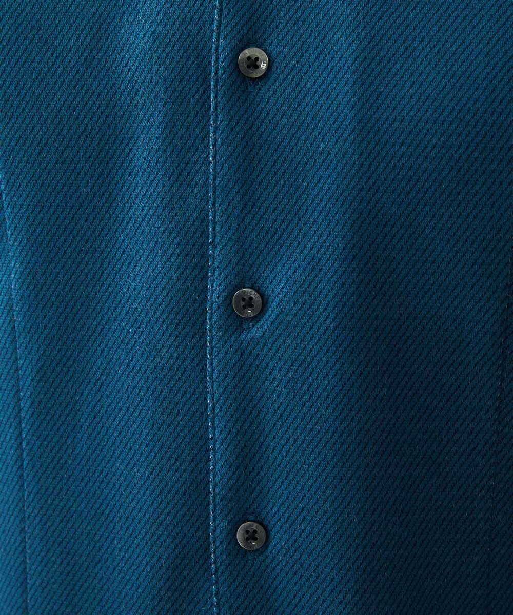 MNBDS10190 MICHEL KLEIN HOMME(ミッシェルクラン オム) 【2023年モデル】《日本製》ストレッチラッセルシャツ グリーン(35)