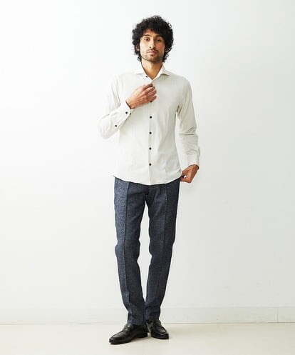 MNBDS10190 MICHEL KLEIN HOMME ストレッチラッセルシャツ