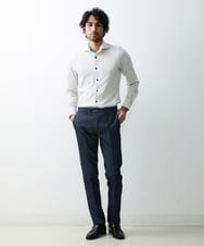 MNBDS10190 MICHEL KLEIN HOMME(ミッシェルクラン オム) 【2023年モデル】《日本製》ストレッチラッセルシャツ ベージュ(82)