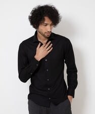 MNBDS14190 MICHEL KLEIN HOMME(ミッシェルクラン オム) 【2023年モデル】ジュエリーストレッチシャツ ブラック(94)
