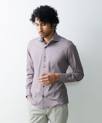 MNBDS15190 MICHEL KLEIN HOMME 【WEB限定サイズ】ジュエリーストレッチシャツ