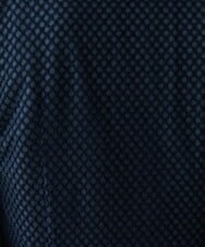 MNBDS21270 MICHEL KLEIN HOMME(ミッシェルクラン オム) 幾何柄ジャガードシャツ ネイビー(57)