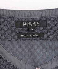 MNBDS21270 MICHEL KLEIN HOMME(ミッシェルクラン オム) 幾何柄ジャガードシャツ ダークグレー(93)