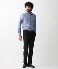 MNBDV10190 MICHEL KLEIN HOMME(ミッシェルクラン オム) 《日本製》ストレッチラッセルシャツ ライトブルー
