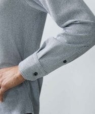 MNBDV10190 MICHEL KLEIN HOMME(ミッシェルクラン オム) 《日本製》ストレッチラッセルシャツ ホワイト