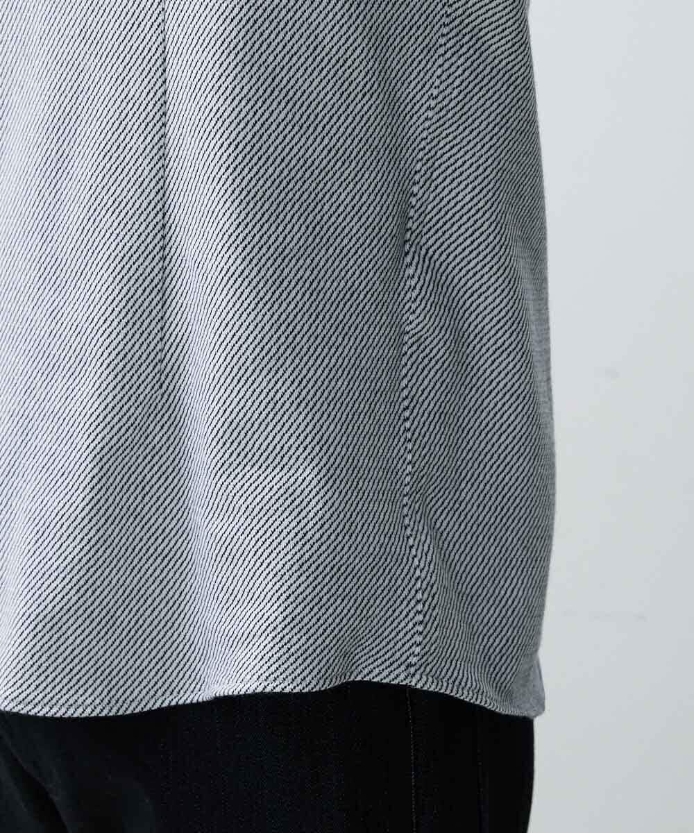 MNBDV10190 MICHEL KLEIN HOMME(ミッシェルクラン オム) 《日本製》ストレッチラッセルシャツ ホワイト