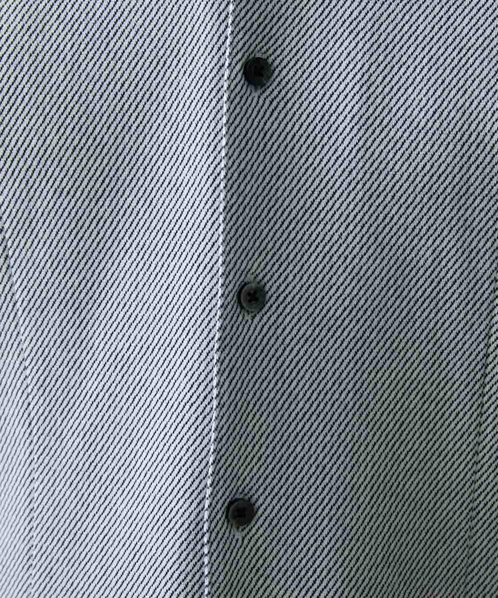 MNBDV10190 MICHEL KLEIN HOMME(ミッシェルクラン オム) 《日本製》ストレッチラッセルシャツ ホワイト