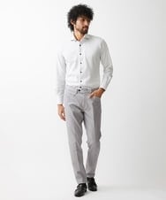 MNBDV10190 MICHEL KLEIN HOMME(ミッシェルクラン オム) 《日本製》ストレッチラッセルシャツ ライトグレー