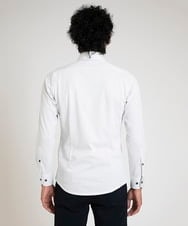 MNBDV10190 MICHEL KLEIN HOMME(ミッシェルクラン オム) 《日本製》ストレッチラッセルシャツ ライトグレー