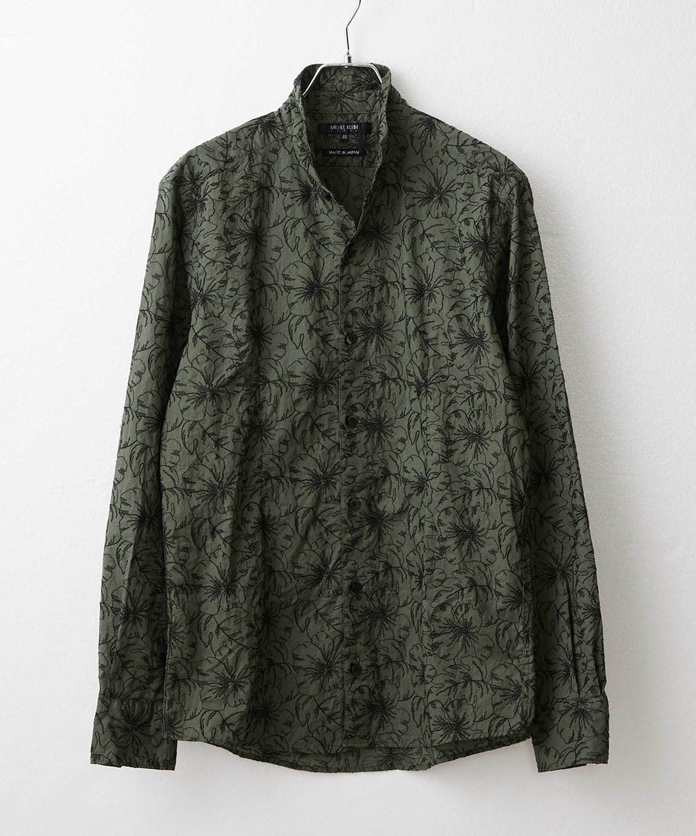 日本製》ボタニカル柄刺繍シャツ(ブラウス・シャツ) | MICHEL KLEIN 
