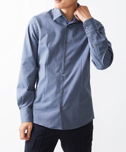 MNBDV15210 MICHEL KLEIN HOMME 《日本製》ストレッチレギュラーカラーシャツ