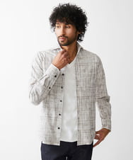 MNBDV50250 MICHEL KLEIN HOMME(ミッシェルクラン オム) 《日本製》プリントジャージシャツ ベージュ