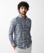 MNBDV50250 MICHEL KLEIN HOMME(ミッシェルクラン オム) 《日本製》プリントジャージシャツ ブラック
