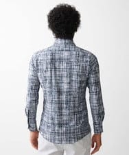 MNBDV50250 MICHEL KLEIN HOMME(ミッシェルクラン オム) 《日本製》プリントジャージシャツ ブラック