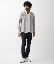 MNBDV52230 MICHEL KLEIN HOMME(ミッシェルクラン オム) ペイズリー柄ジャガードシャツ グレー