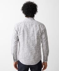 MNBDV52230 MICHEL KLEIN HOMME(ミッシェルクラン オム) ペイズリー柄ジャガードシャツ グレー