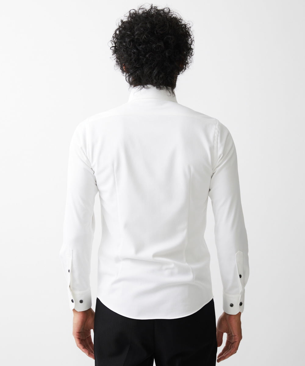 MNBDX54190 MICHEL KLEIN HOMME(ミッシェルクラン オム) 【2024年モデル】《日本製》イージーケアドレスシャツ ホワイト(90)