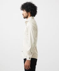 MNBGC37230 MICHEL KLEIN HOMME(ミッシェルクラン オム) スエードストレッチ長袖シャツ オフホワイト